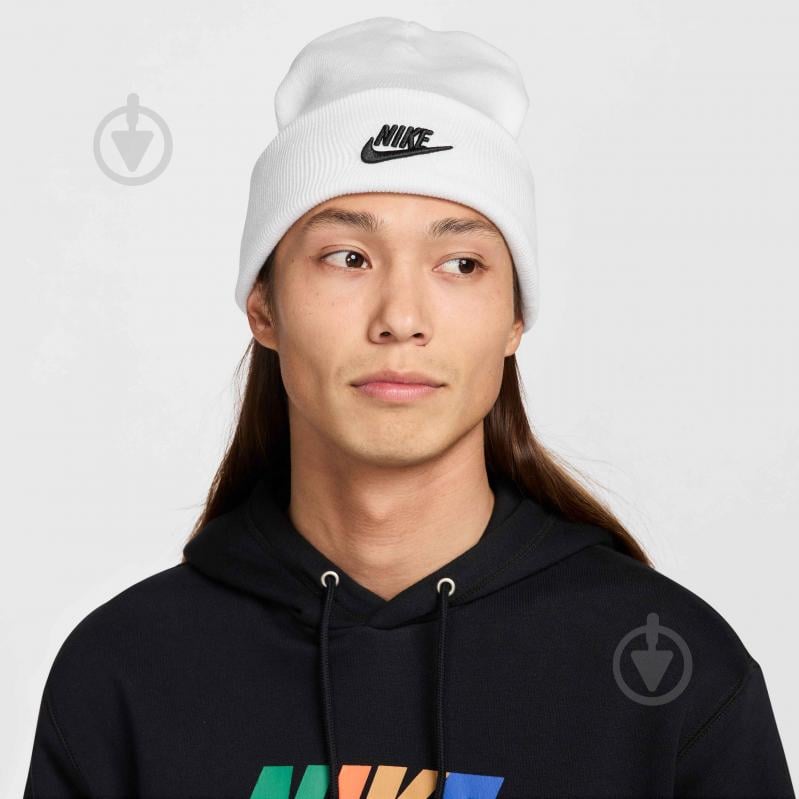 Шапка Nike U NK PEAK BEANIE TC FUT F24 L HF0186-100 р. os белый - фото 1