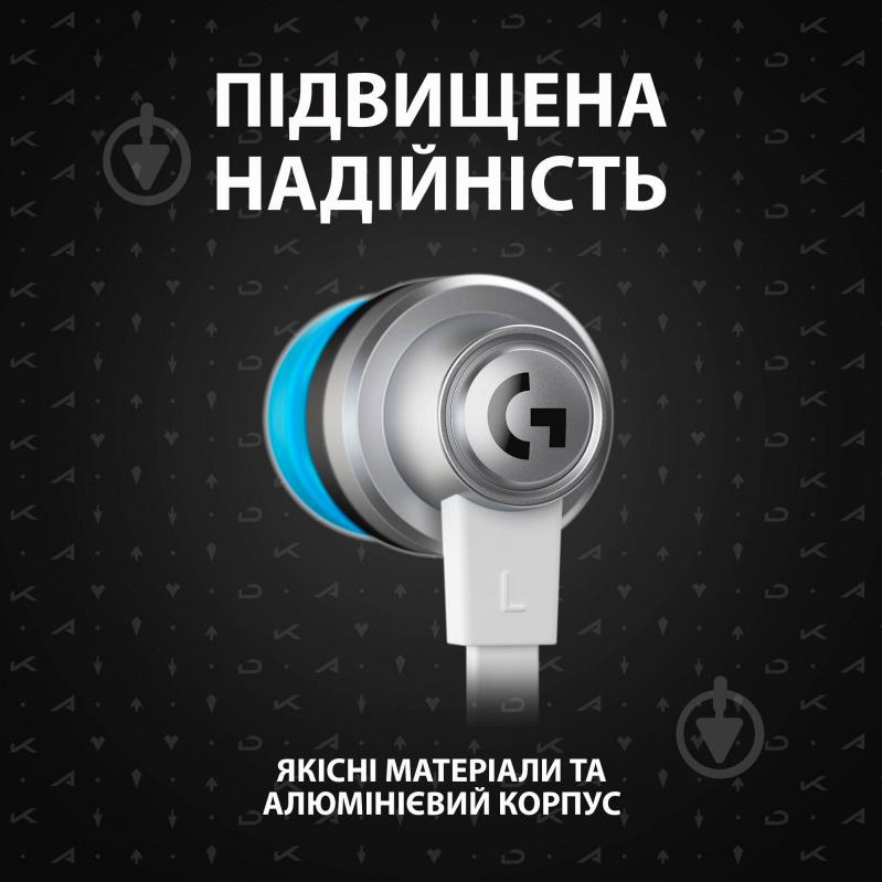 Наушники Logitech G333 K/DA Gaming Earphones white (981-000984) - фото 7