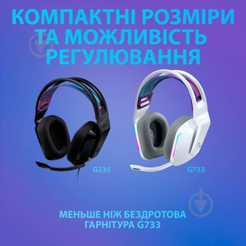 Гарнитура игровая Logitech G335 Wired Gaming Headset black (981-000978) - фото 10