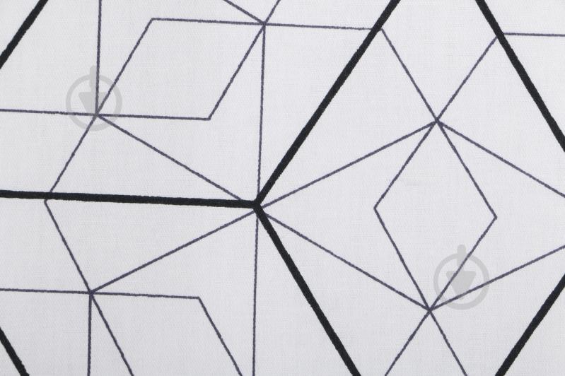 Комплект постільної білизни Geometry сімейний темно-синій - фото 4