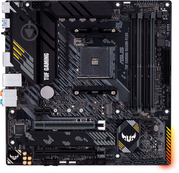 Материнська плата Asus TUF GAMING B550M-PLUS (Socket AM4, AMD B550, mirco ATX) - фото 1