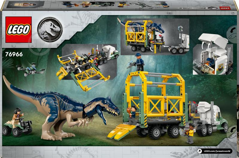 Конструктор LEGO Jurassic World Миссии динозавров: Грузовик для перевозки аллозавра 76966 - фото 2