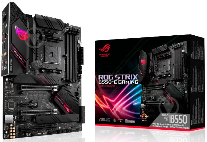 Материнская плата Asus ROG STRIX B550-E GAMING (Socket AM4, AMD B550, ATX) - фото 5