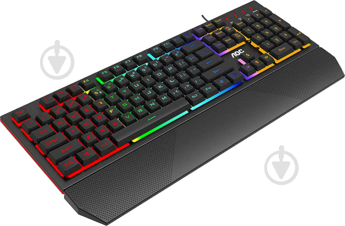 Клавіатура ігрова AOC GK200 Gaming Rainbow LED USB black (GK200D32R) - фото 3