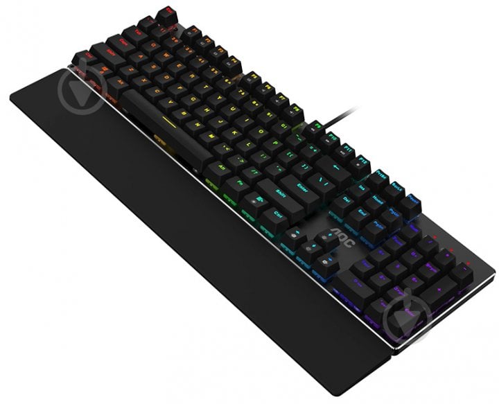 Клавіатура ігрова AOC GK500 Gaming RGB black (GK500DR2R) - фото 3