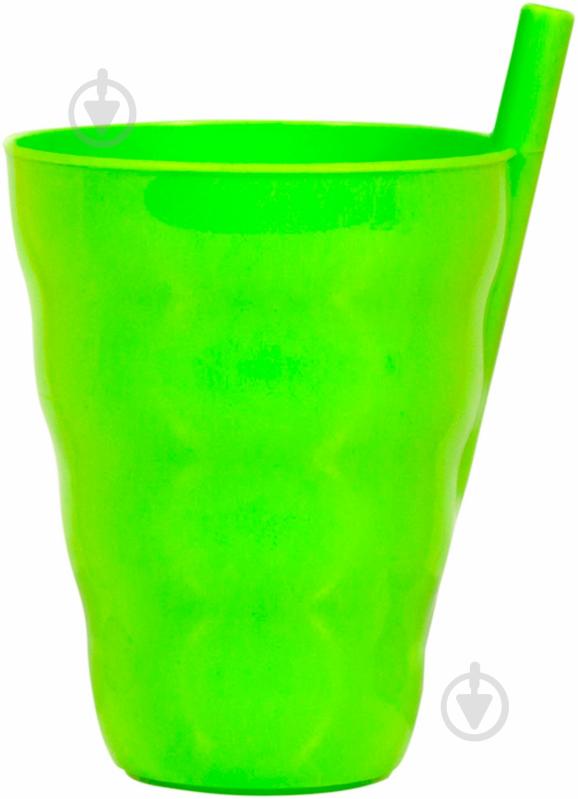 Набір склянок з трубочкою Gondol Plastic в асортименті 3 шт. - фото 3