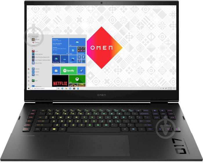 Ноутбук HP OMEN 17-ck2002ua 17,3" (8A803EA) shadow black - фото 1