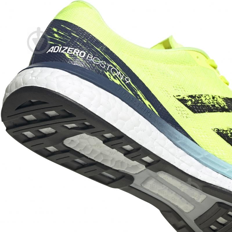 Кроссовки мужские летние Adidas ADIZERO BOSTON 9 H68740 р.41 1/3 салатовые - фото 4