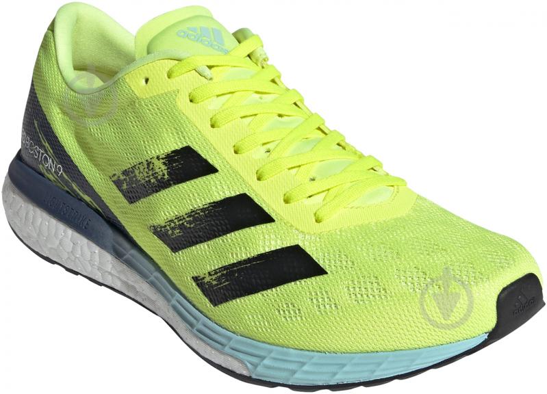 Кроссовки мужские летние Adidas ADIZERO BOSTON 9 H68740 р.41 1/3 салатовые - фото 6