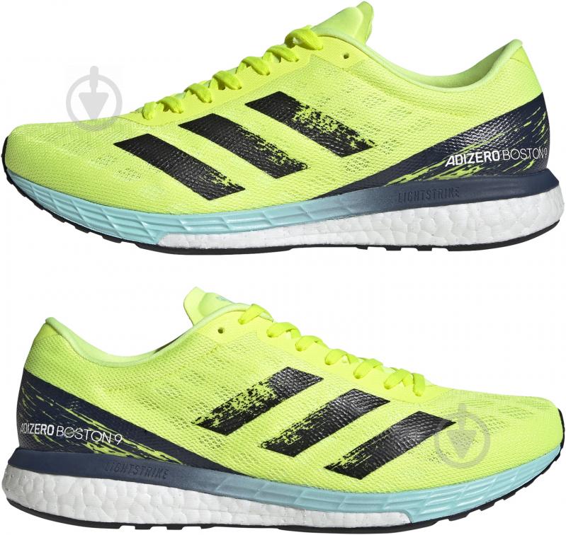 Кроссовки мужские летние Adidas ADIZERO BOSTON 9 H68740 р.42 салатовые - фото 2