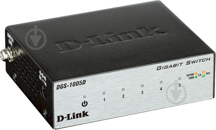 Коммутатор D-Link DGS-1005D 5-port Gigabit Metal - фото 1