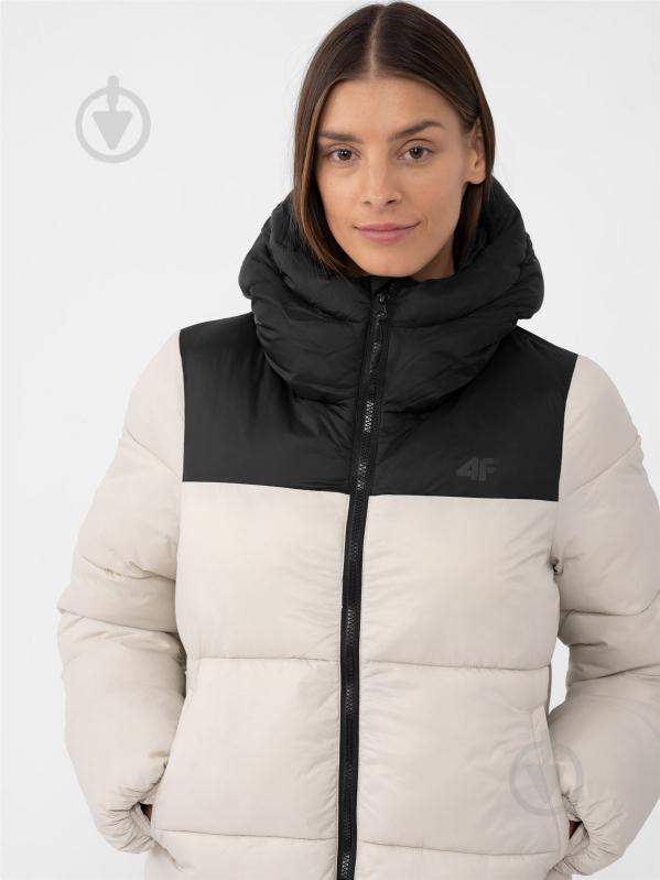 Куртка жіноча 4F DOWN JACKET F230 4FAW23TDJAF230-83S р.2XL бежева - фото 2