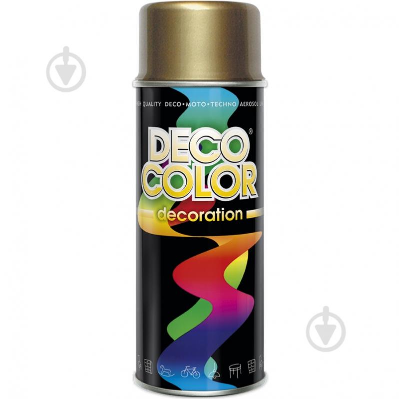 Краска аэрозольная золото DecoColor 400 мл - фото 1