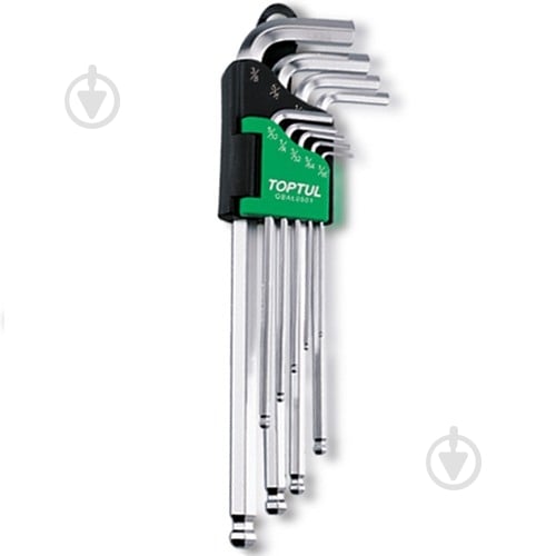 Набір ключів шестигранних Toptul 1/16"-3/8" GBAL0901 - фото 1 Набір ключів шестигранних Toptul 1/16"-3/8" GBAL0901 - фото 1