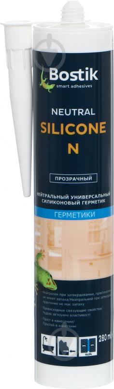 Герметик силиконовый Bostik Neutral Silicone N прозрачный 280 мл - фото 1