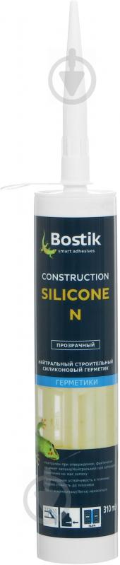 Герметик силиконовый Bostik Construction Silicone N прозрачный 310 мл - фото 2