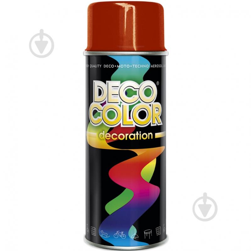 Краска аэрозольная красный (RAL3020) DecoColor 400 мл - фото 1