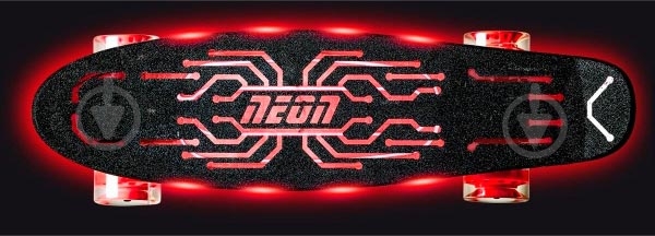 Скейтборд Neon Hype красный - фото 4