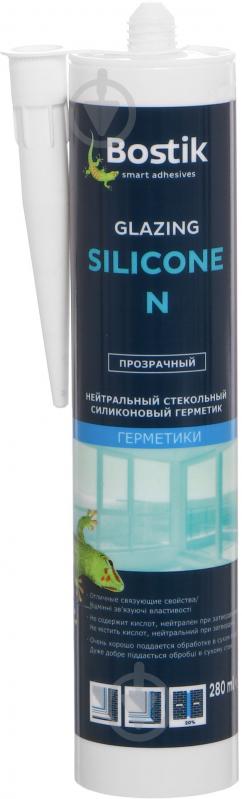 Герметик силіконовий Bostik для скла Glazing Silicone N прозорий 280 мл - фото 1