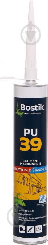 Клей-герметик поліуретановий Bostik PU 39 білий 300 мл - фото 2