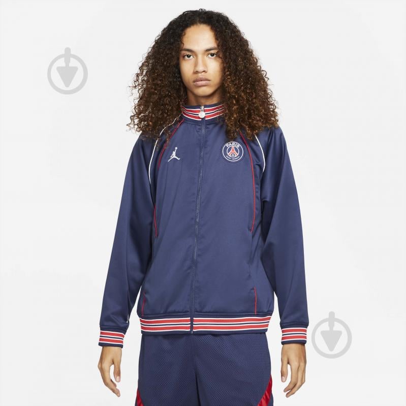 Кофта Jordan M J PSG CLUB ANTHEM JACKET DB6485-410 р. L синий - фото 1