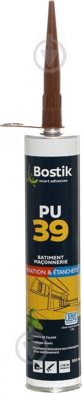 Клей-герметик полиуретановый Bostik PU 39 коричневый 300 мл - фото 2