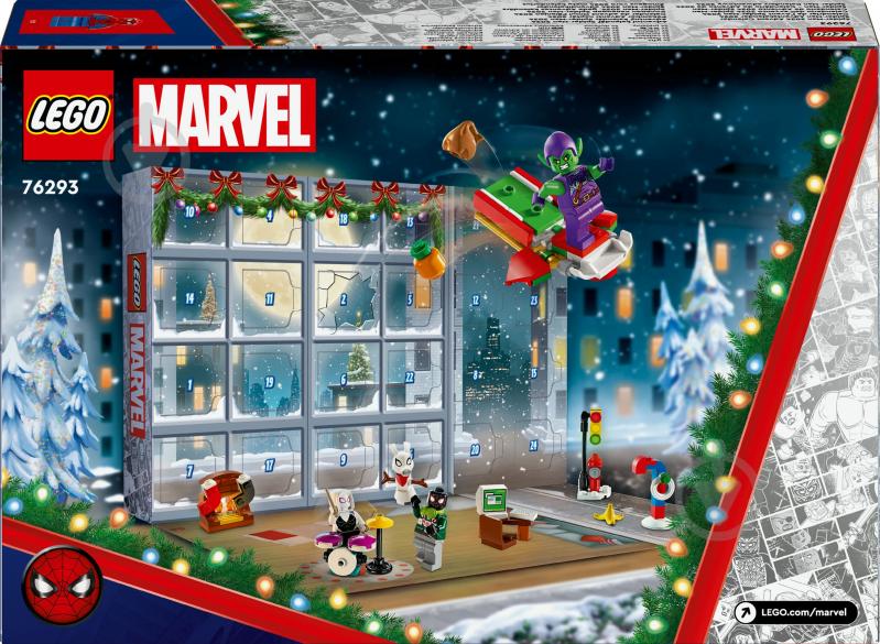 Конструктор LEGO Super Heroes Marvel Новорічний календар на 2024 рік Людина-Павук 76293 - фото 2