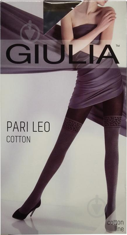 Колготки Giulia PARI LEO COTTON 150 den caffe 4 золотисто-бронзовий - фото 1