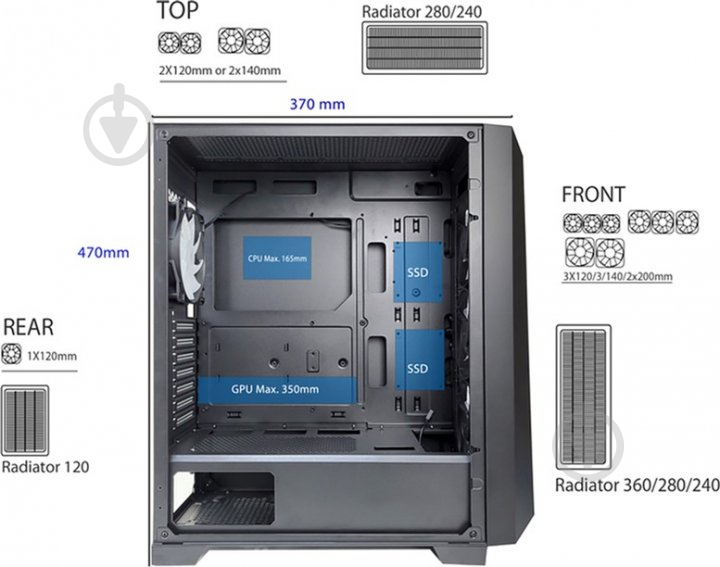 Корпус Xilence Xilent Breeze Performance A+ XG131_X712.RGB - фото 6