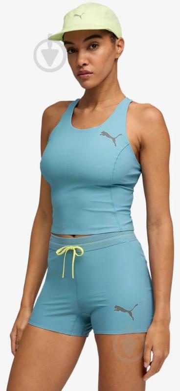 Топ Puma LIGHTSPEED CROP TOP 52850046 р.S голубой - фото 2 Топ Puma LIGHTSPEED CROP TOP 52850046 р.S голубой - фото 2