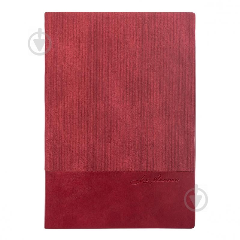 Щоденник недатований бордо Leo Planner Velvet A5 2022 - фото 2