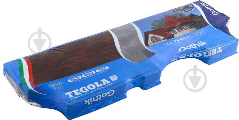 Битумная черепица TEGOLA Готик Береста 3,45 кв.м - фото 5