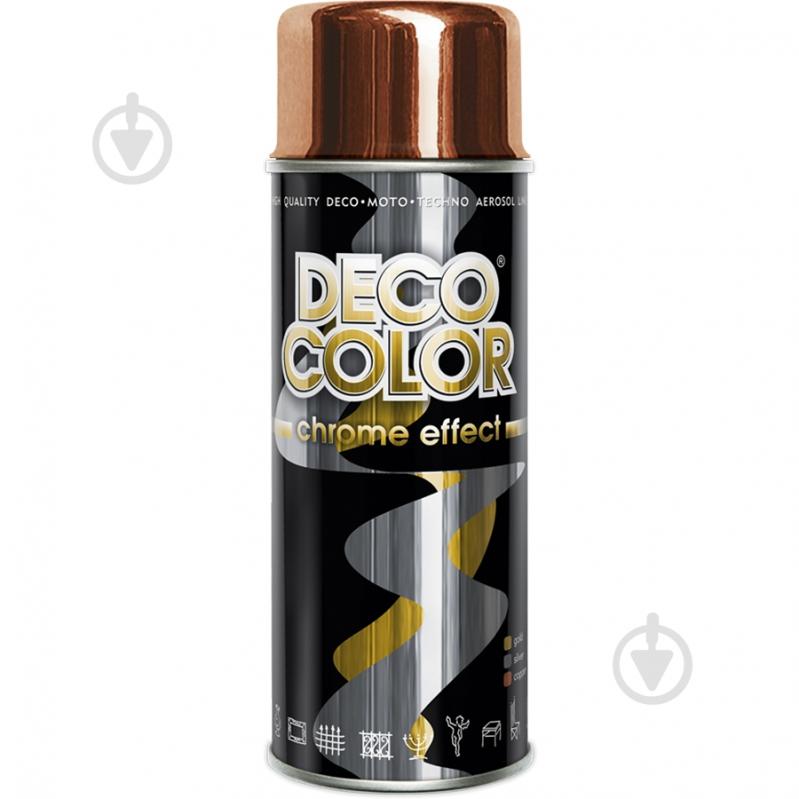 Фарба аерозольна Deco color хром Мідний 400 мл - фото 1