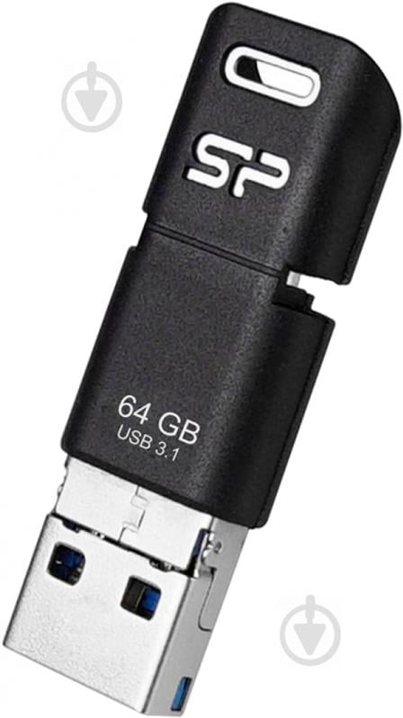 Флеш-память USB Silicon Power MOBILE C50 64 ГБ USB 3.1 USB Type-C microUSB (OTG) black (SP064GBUC3C50V1K) - фото 7