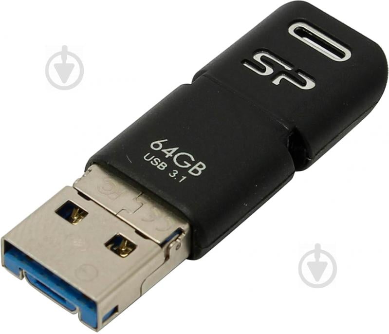 Флеш-память USB Silicon Power MOBILE C50 64 ГБ USB 3.1 USB Type-C microUSB (OTG) black (SP064GBUC3C50V1K) - фото 8