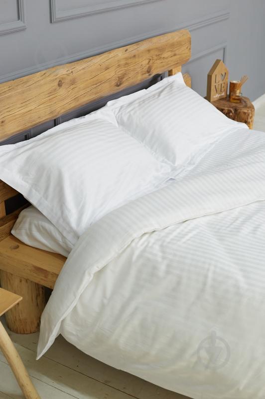 Комплект постельного белья евро белый премиум IDEAL TEXTILE - фото 4
