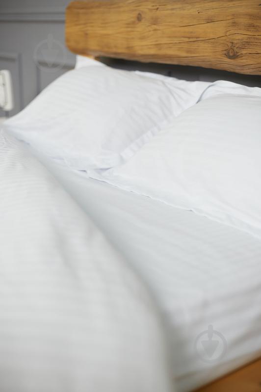 Комплект постельного белья евро белый премиум IDEAL TEXTILE - фото 3