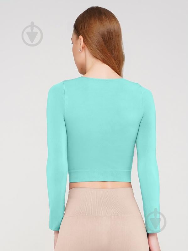 Футболка з довгим рукавом Giulia Crop top р.L/XL мінт - фото 2 Футболка з довгим рукавом Giulia Crop top р.L/XL мінт - фото 2