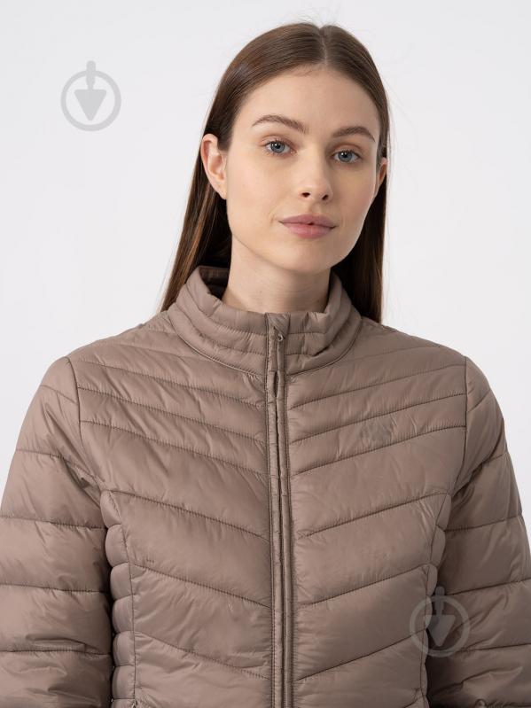 Куртка женская 4F DOWN JACKET F224 4FAW23TDJAF224-82S р.XS бежевая - фото 2