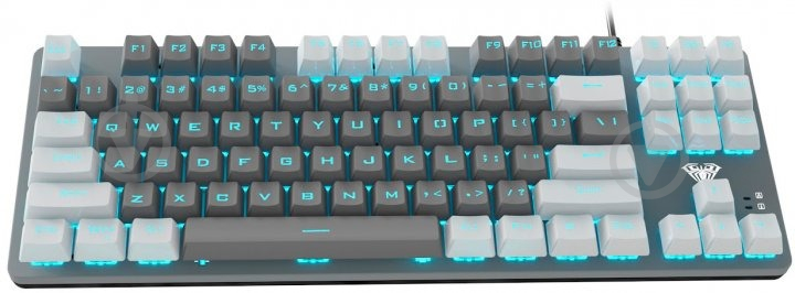 Клавиатура Aula (6948391240688) Mechanical F3287 keycap KRGD blue white/grey - фото 3