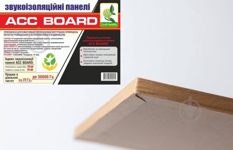 ᐉ Плита звукоизоляционная ACC BOARD 1200x800x 13 мм 0,96 кв.м