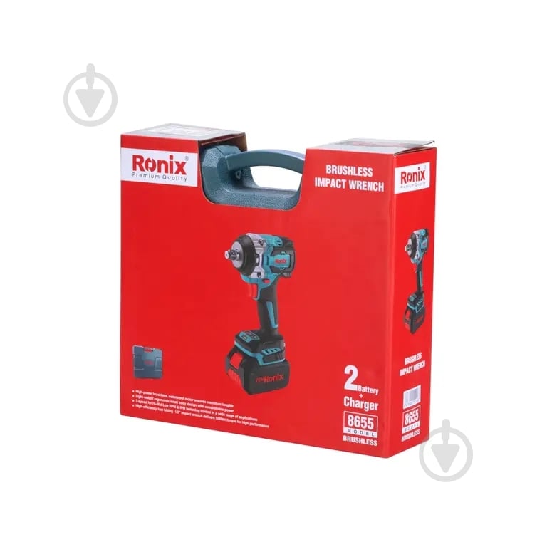 Гайковерт акумуляторний Ronix 350 Нм 8655 - фото 10