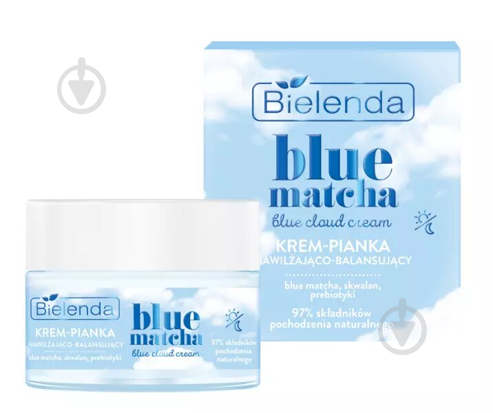 Крем-пінка для вмивання Bielenda Blue Matcha Blue Cloud 50 мл - фото 1