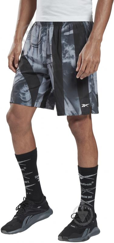 Шорти Reebok AUSTIN - FLAT ON YOUR BCK GI8424 р. M чорно-сіро-білий - фото 6 Шорти Reebok AUSTIN - FLAT ON YOUR BCK GI8424 р. M чорно-сіро-білий - фото 6