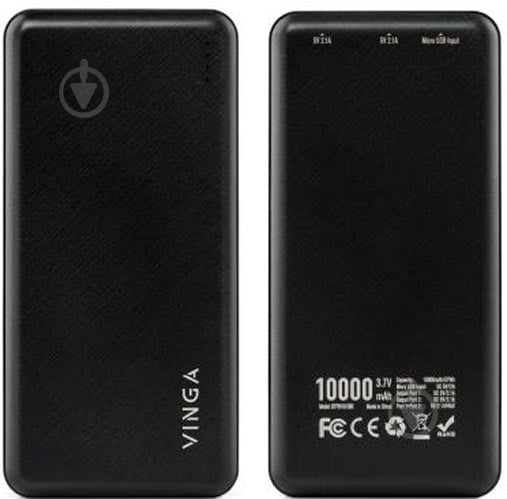 Повербанк Vinga 10000 mAh black (BTPB1910BK) - фото 4