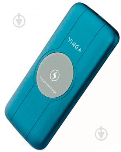 Повербанк Vinga Wireless QC3.0 PD soft touch 10000 mAh blue (BTPB3510WLROBL) - фото 3