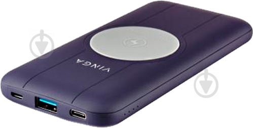 Повербанк Vinga Wireless QC3.0 PD soft touch 10000 mAh purple (BTPB3510WLROP) - фото 5