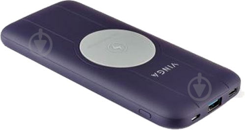 Повербанк Vinga Wireless QC3.0 PD soft touch 10000 mAh purple (BTPB3510WLROP) - фото 4