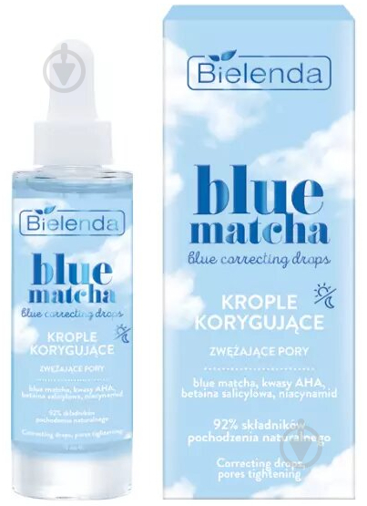 Сироватка Bielenda Blue Matcha звужує пори для комбінованої шкіри 30 мл 1 шт. - фото 1