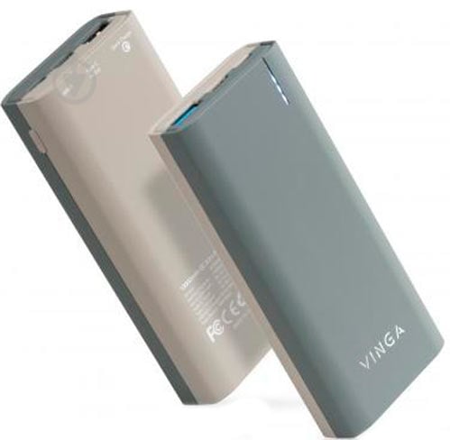 Повербанк Vinga soft touch 10000 mAh grey (BTPB3810QCRODG) - фото 7